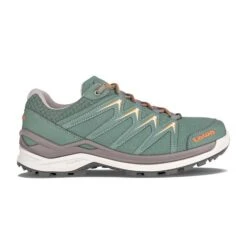 Lowa Wander-Travelschuhe Innox Pro Low GTX (All-Terrain, Synthetik/Textil, Wasserdicht) Grün/grau Damen