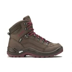 Lowa Wanderschuhe Renegade Mid GTX (All-Terrain, Nubukleder, Wasserdicht) Espresso/beere Damen