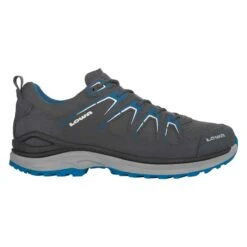 Lowa Wandersschuhe Innox Evo Low GTX (Multifunktion, Wasserdicht) Asphaltgrau/blau Herren