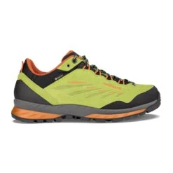 Lowa Wanderschuhe Delago Low GTX (Trekking, Spaltleder, Wasserdicht) Limonegelb/flame Herren