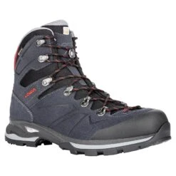 Lowa Wanderschuhe Baldo GTX (Trekking, Zwei­zonen­schnürung, Wasserdicht) Navyblau/rot Herren