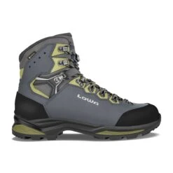 Lowa Wanderschuhe Camino Evo GTX (Trekking, Nubukleder, Wasserdicht) Stahlblau/kiwi Herren
