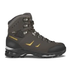 Lowa Wanderschuhe Camino GTX (Trekking, Nubukleder, Wasserdicht) Anthrazitgrau/kiwi Herren