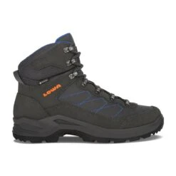 Lowa Wanderschuhe Taurus Pro Mid GTX (All Terrain, Veloursleder,, Wasserdicht) Anthrazitgrau Herren