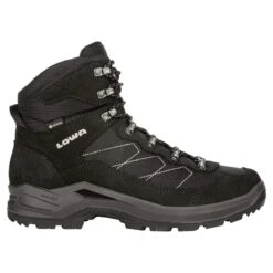 Lowa Wanderschuhe Taurus Pro Mid GTX (All Terrain, Veloursleder,, Wasserdicht) Schwarz Herren