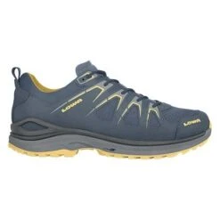 Lowa Wandersschuhe Innox Evo Low GTX (Multifunktion, Wasserdicht) Stahlblau/senf Herren