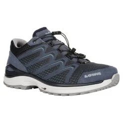 Lowa Wanderschuhe Maddox Low GTX (Multifunktion, Textil/Synthetik, Wasserdicht) Stahlblau Herren