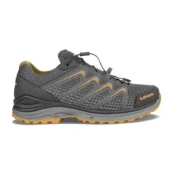 Lowa Wanderschuhe Maddox Low GTX (Multifunktion, Textil/Synthetik, Wasserdicht) Graphitgrau/orange Herren