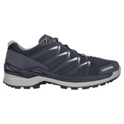 Lowa Wander-Travelschuhe Innox Pro Low GTX (All-Terrain, Synthetik/Textil, Wasserdicht) Stahlblau/weiss Herren