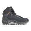 Lowa Wanderschuhe Renegade Mid LL (All-Terrain, Gewachstes Nubuk, Lederfutter) Dunkelblau/orange Herren