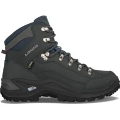 Lowa Wanderschuhe Renegade Mid GTX (All-Terrain, Nubukleder, Wasserdicht) Dunkelgrau Herren