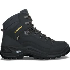 Lowa Wanderschuhe Renegade Mid GTX (All-Terrain, Nubukleder, Wasserdicht) Anthrazitgrau/senf Herren