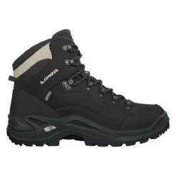 Lowa Wanderschuhe Renegade Mid GTX (All-Terrain, Nubukleder, Wasserdicht) Schwarz/kiesel Herren