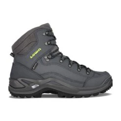 Lowa Wanderschuhe Renegade Mid GTX (All-Terrain, Nubukleder, Wasserdicht) Dunkelblau/limone Herren