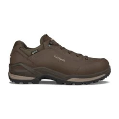 Lowa Wanderschuhe Renegade Low Wide GTX (All-Terrain, Wasserdicht, Weit) Espressobraun/beige Herren