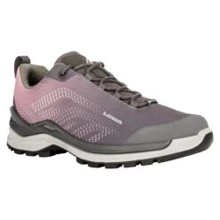 Lowa Wanderschuhe Zirrox Low GTX (Multifunktion, Wasserdicht) Anthrazit/altrosa Damen