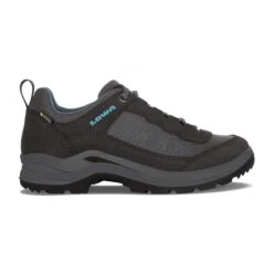 Lowa Wanderschuhe Taurus Pro Low GTX (Veloursleder, Wasserdicht) Anthrazitgrau Damen