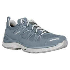 Lowa Wanderschuhe Innox Evo Low GTX (Outdoor-Fitness, Mikrofaser, Wassderdicht) Jeans/hellgrau Damen