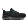 Lowa Wanderschuhe Innox Evo Low GTX (Outdoor-Fitness, Mikrofaser, Wassderdicht) Schwarz/petrol Damen