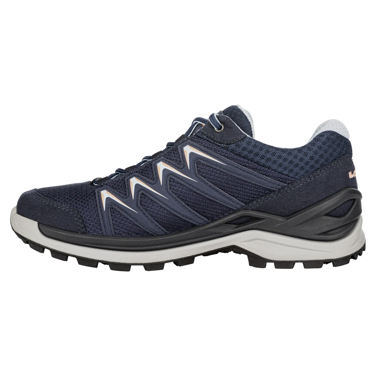Lowa Wander-Travelschuhe Innox Pro Low GTX (All-Terrain, Synthetik/Textil, Wasserdicht) Navyblau/lachs Damen 4 Lowa Wander-Travelschuhe Innox Pro Low GTX (All-Terrain, Synthetik/Textil, Wasserdicht) Navyblau/lachs Damen – Bild 4