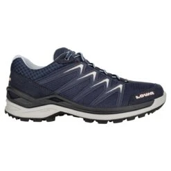 Lowa Wander-Travelschuhe Innox Pro Low GTX (All-Terrain, Synthetik/Textil, Wasserdicht) Navyblau/lachs Damen