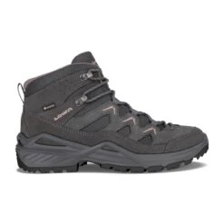 Lowa Wanderschuhe Sirkos Evo GTX Mid (wasserdicht) Graphitgrau/altrosa Damen