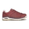 Lowa Wander-Travelschuhe Locarno Low GTX (All-Terrain, Nubukleder, Wasserdicht) Rotholz/rose Damen