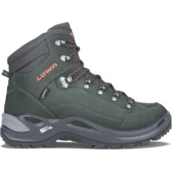 Lowa Wanderschuhe Renegade Mid GTX (All-Terrain, Nubukleder, Wasserdicht) Anthrazitgrau/mandarine Damen