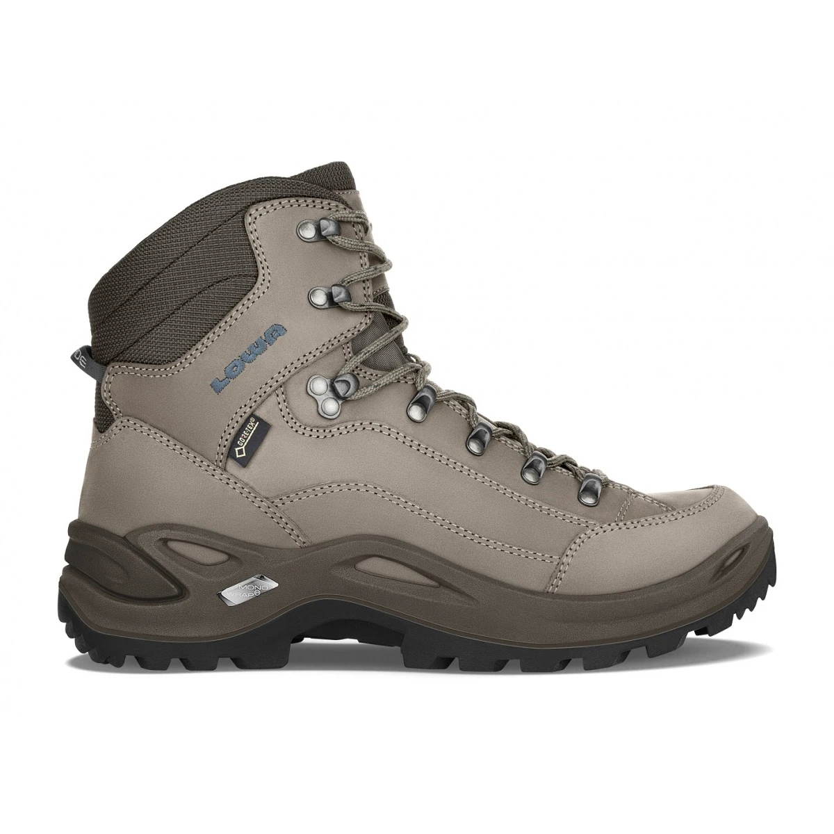 Lowa Wanderschuhe Renegade MID GTX (All-Terrain, Nubukleder, Wasserdicht) Steinbraun/blau Damen 1 Lowa Wanderschuhe Renegade MID GTX (All-Terrain, Nubukleder, Wasserdicht) Steinbraun/blau Damen
