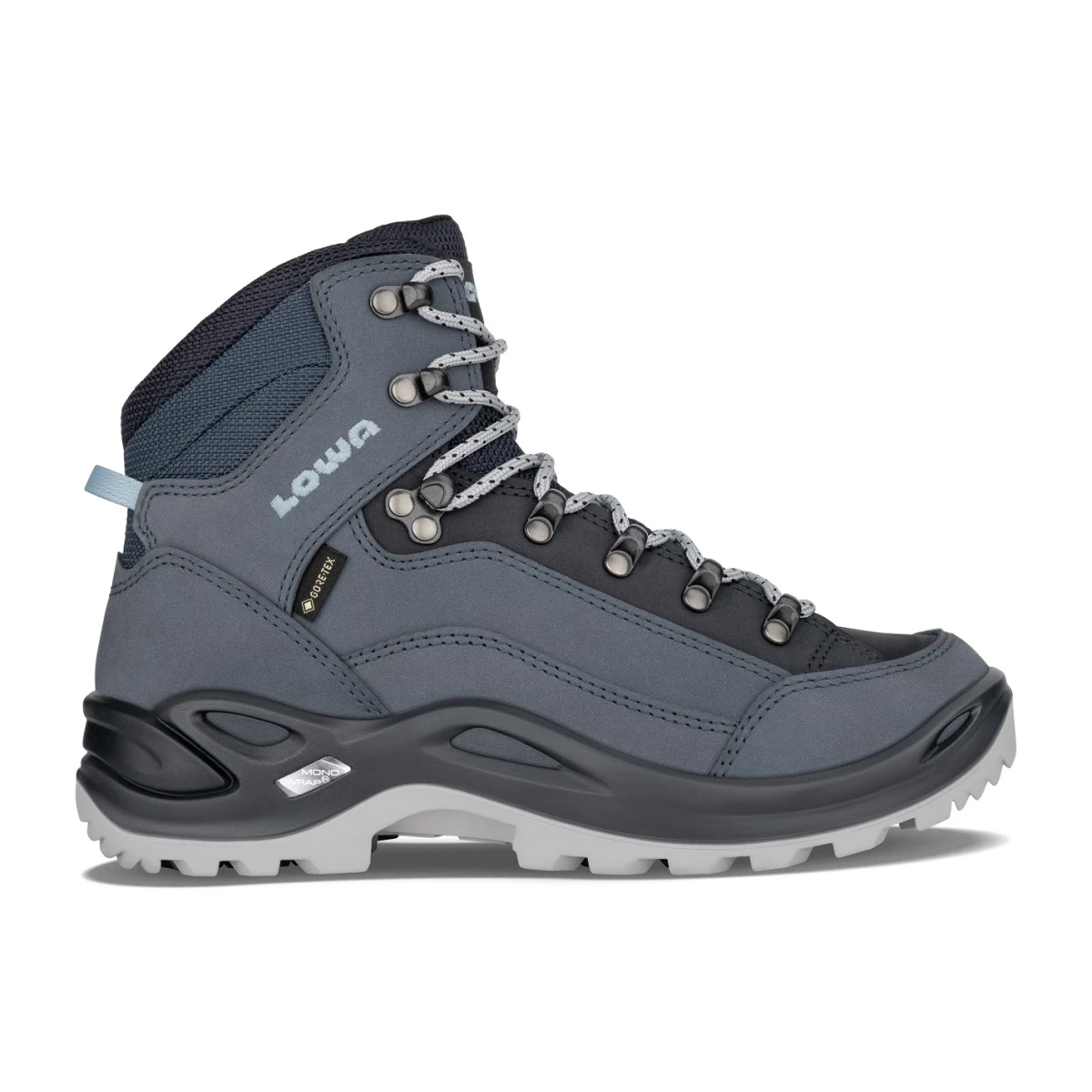 Lowa Wanderschuhe Renegade Mid GTX (All-Terrain, Nubukleder, Wasserdicht) Smokeblau Damen 1 Lowa Wanderschuhe Renegade Mid GTX (All-Terrain, Nubukleder, Wasserdicht) Smokeblau Damen