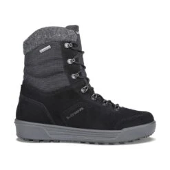Lowa Winterschuhe Kazan II Mid GTX (Veloursleder, Wasserdicht) Schwarz Herren (Gr. 42)