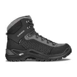 Lowa Wanderschuhe Renegade Warm Mid GTX (Winter-All-Terrain, Wasserdicht) Schwarz/grau Herren
