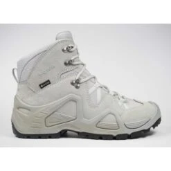 Lowa Military-Stiefel Arbeitsschuhe Zephyr Mid GTX (Veloursleder, Wasserdicht) Hellgrau Damen