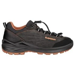 Lowa Wanderschuhe Delago Low GTX SL (Multifunktion, Wasserdicht) Anthrazitgrau/orange Kinder -Lowa Store Lowa 640066 9720 DELAGO GTX LO JUNIOR SL 2023 Schuh204 1195x1195 1