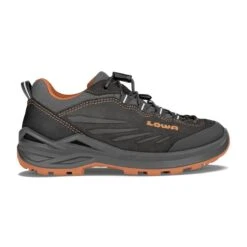 Lowa Wanderschuhe Delago Low GTX SL (Multifunktion, Wasserdicht) Anthrazitgrau/orange Kinder