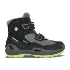 Lowa Winterschuhe Milo GTX (wasserdicht) Schwarz/türkis Kinder