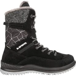 Lowa Winterstiefel Bianca GTX (Veloursleder, Wasserdicht) Schwarz Kinder