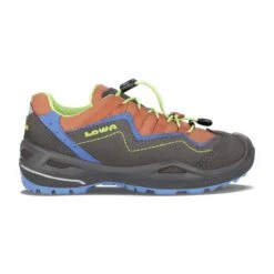 Lowa Multifunktionsschuhe Robin EVO GTX Low (wasserdicht, Veloursleder) Graphit/blau Kinder