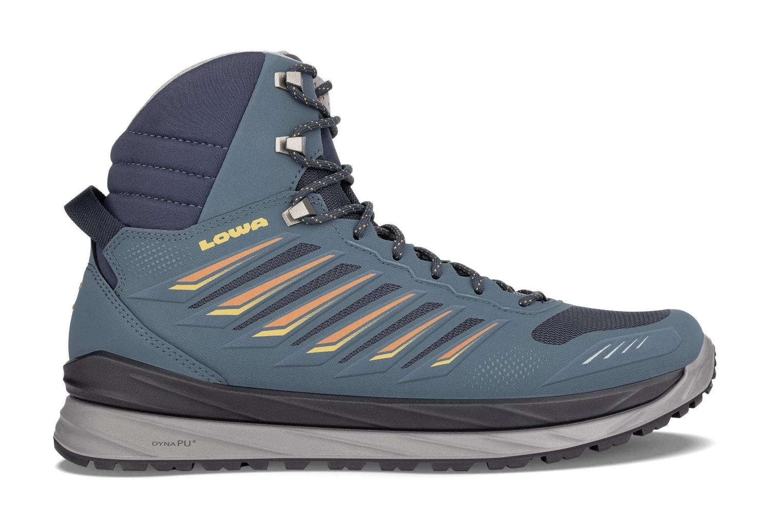 Lowa Axos GTX Mid Wanderschuhe (stahlblau/orange) 1 Lowa Axos GTX Mid Wanderschuhe (stahlblau/orange)