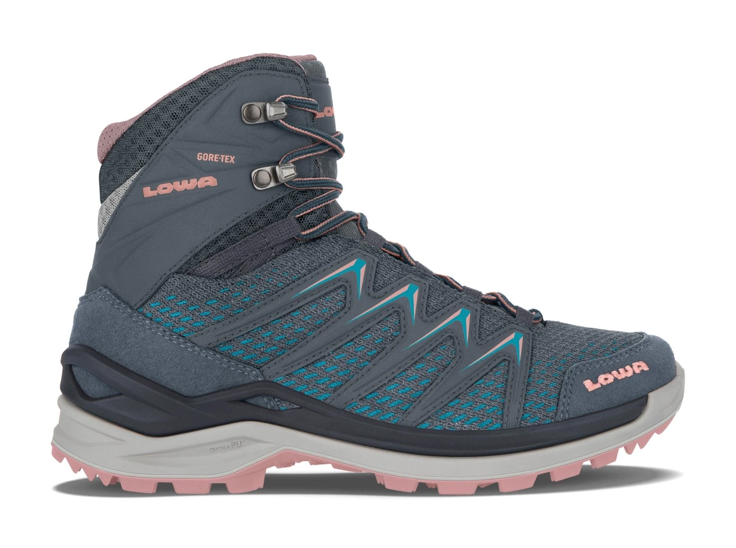Lowa Innox Pro GTX Mid Ws Wanderschuhe (stahlblau/rose)