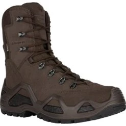 Lowa Military-Stiefel Arbeitsschuhe Z-8S GTX C (Veloursleder, Wasserdicht) Dunkelbraun Herren