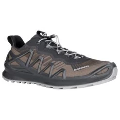 Lowa Wanderschuhe Merger Low GTX (All-Terrain, Synthetik/Textil, Wasserdicht) Nussbraun/anthrazitgrau Herren