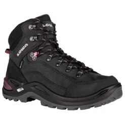 Lowa Wanderschuhe Renegade Mid GTX (All-Terrain, Nubukleder, Wasserdicht) Schwarz/violett Damen