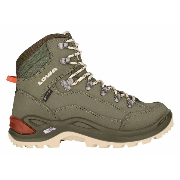 Lowa Wanderschuhe Renegade Mid GTX (All-Terrain, Nubukleder, Wasserdicht) Graugrün Damen 1 Lowa Wanderschuhe Renegade Mid GTX (All-Terrain, Nubukleder, Wasserdicht) Graugrün Damen
