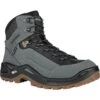 Lowa Wanderschuhe Renegade Mid GTX (All-Terrain, Nubukleder, Wasserdicht) Dunkelgrau/schwarz Herren